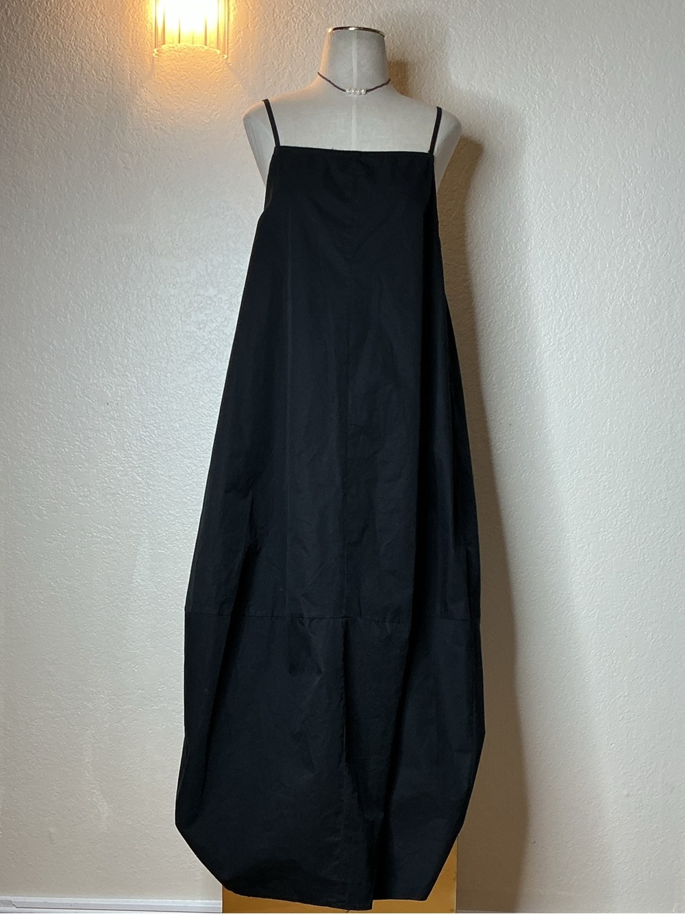 Zara Black Spaghetti-Strap Maxi Dress